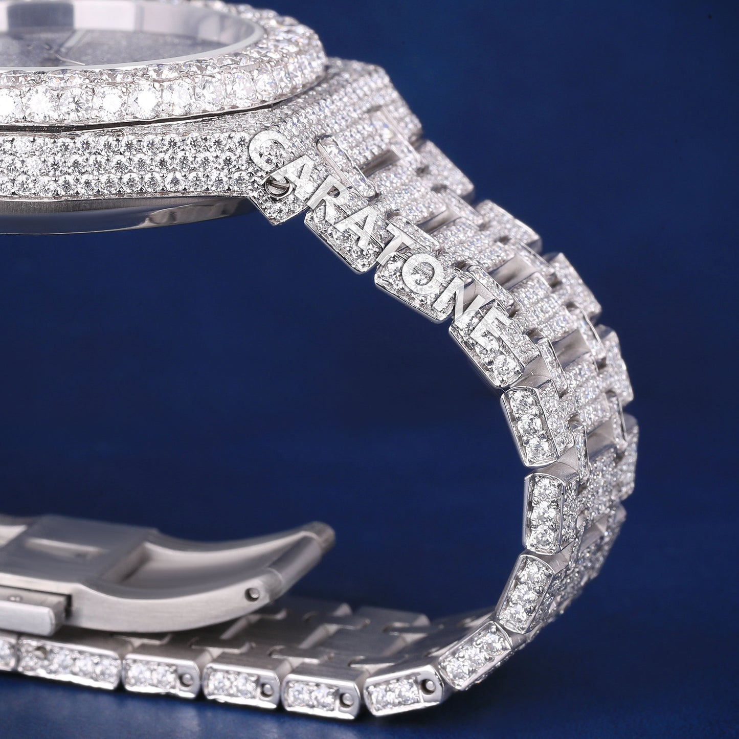 Full White Arabic Dial Diamond Watch Most Expensive Luxury Watches in the World in Iced Out SIlver Rapper Watches