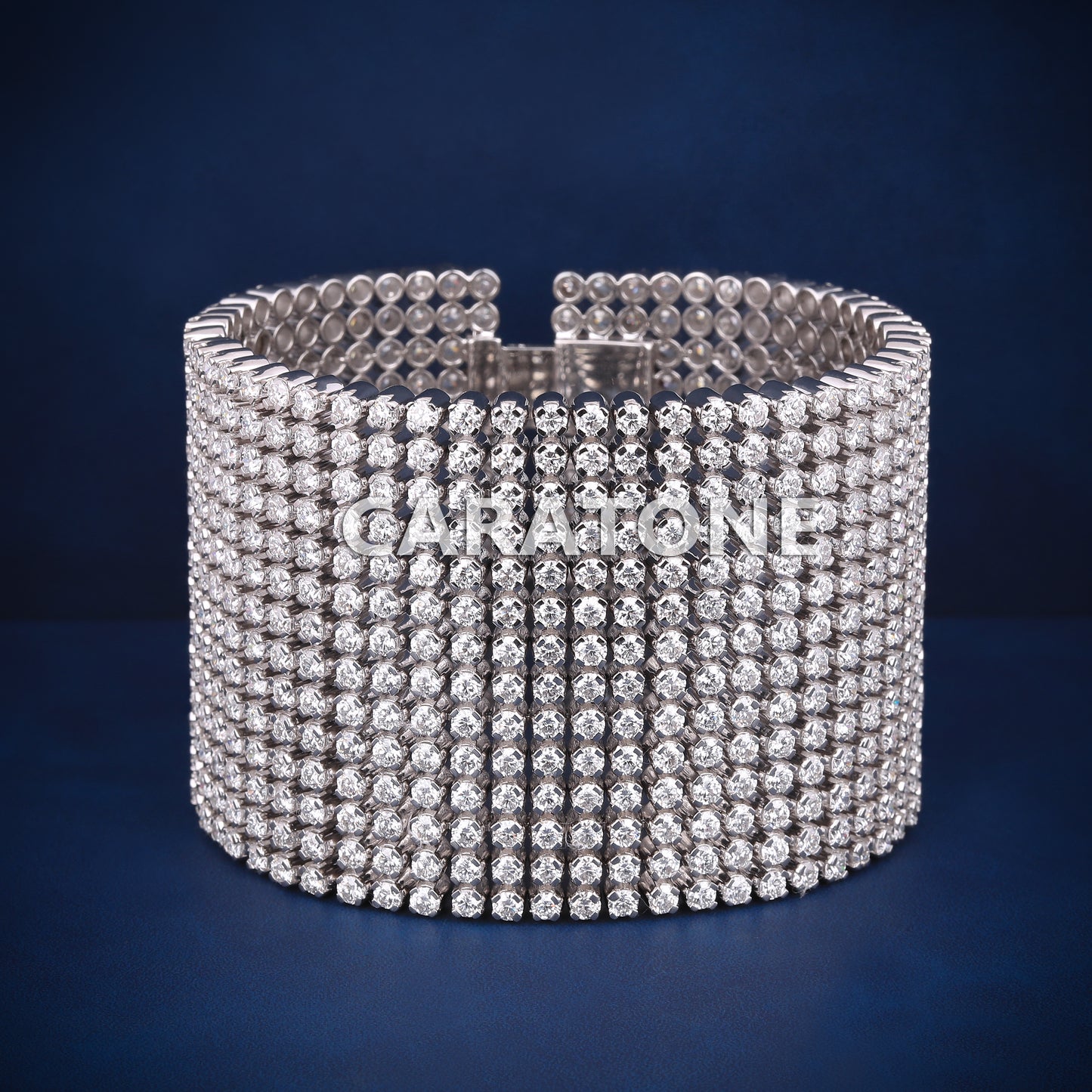 New arrival tennis style 7.5 inch hiphop diamond bracelet for men women