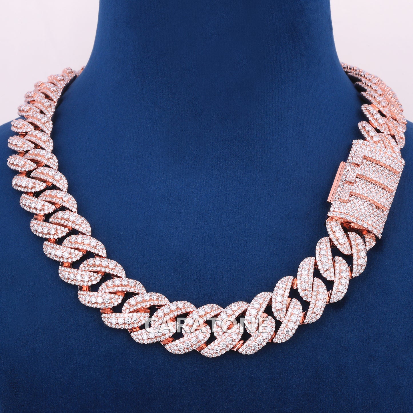 20 Inch 20 MM Custom Hip Hop Cuban Chains For Men