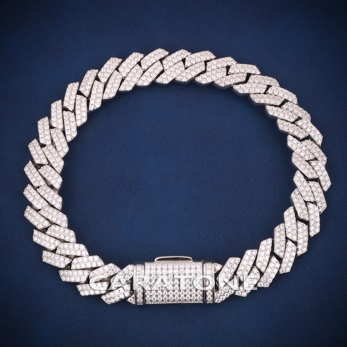 8 inch 10 mm hip hop box cuban diamond bracelet