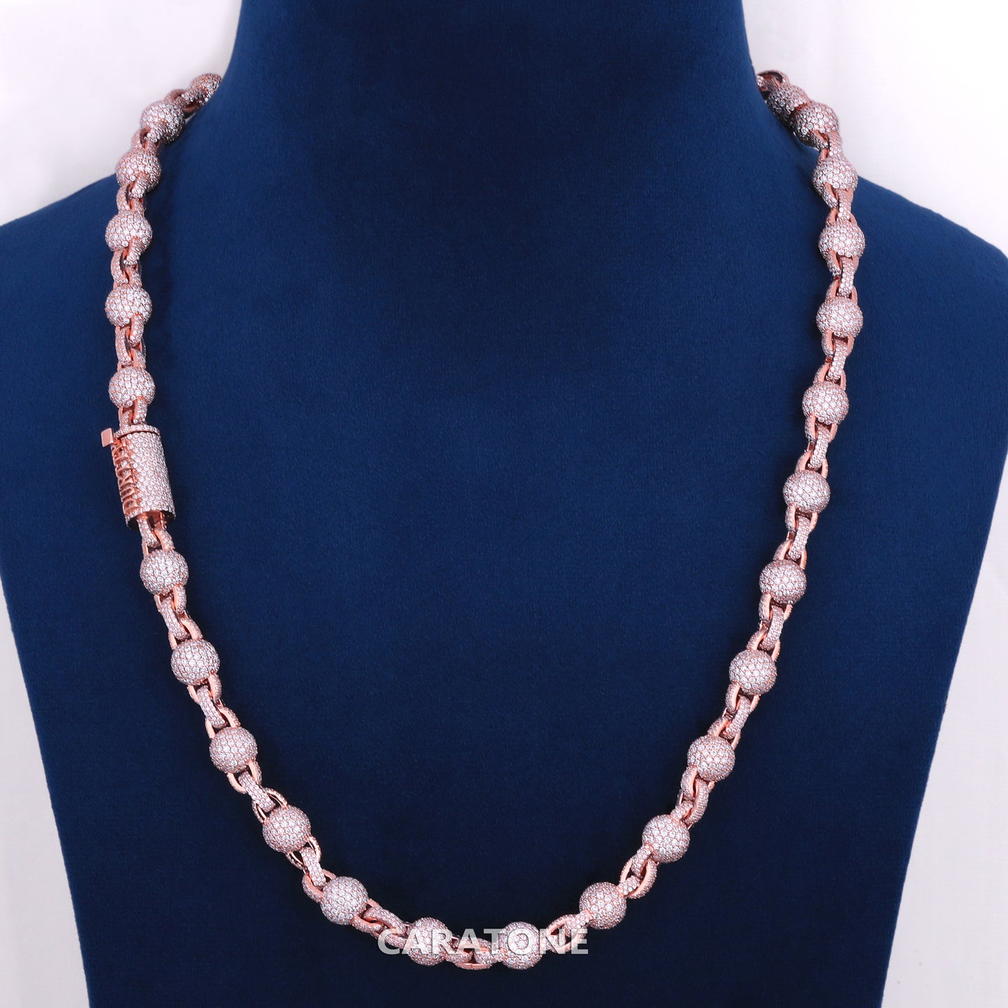 20 inch 7 mm custom made fancy designer chain for unisex VVS clarity def color diamonds