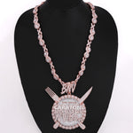 Two Tone Color Chain With Infinity Link Chain In 925 Sterling Silver With Lab Diamond