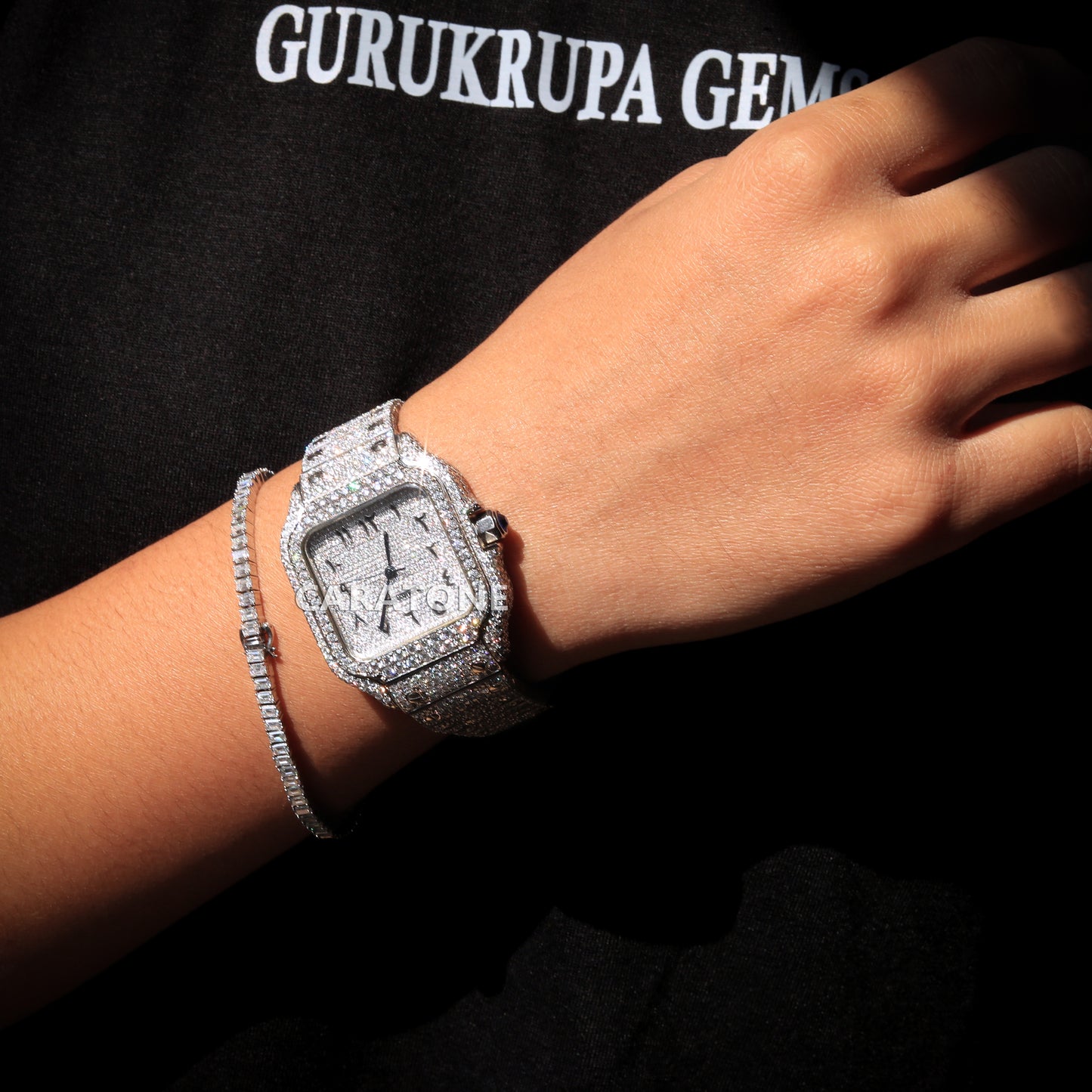 Buss Down Watch and Tennis Bracelet Combo Deals