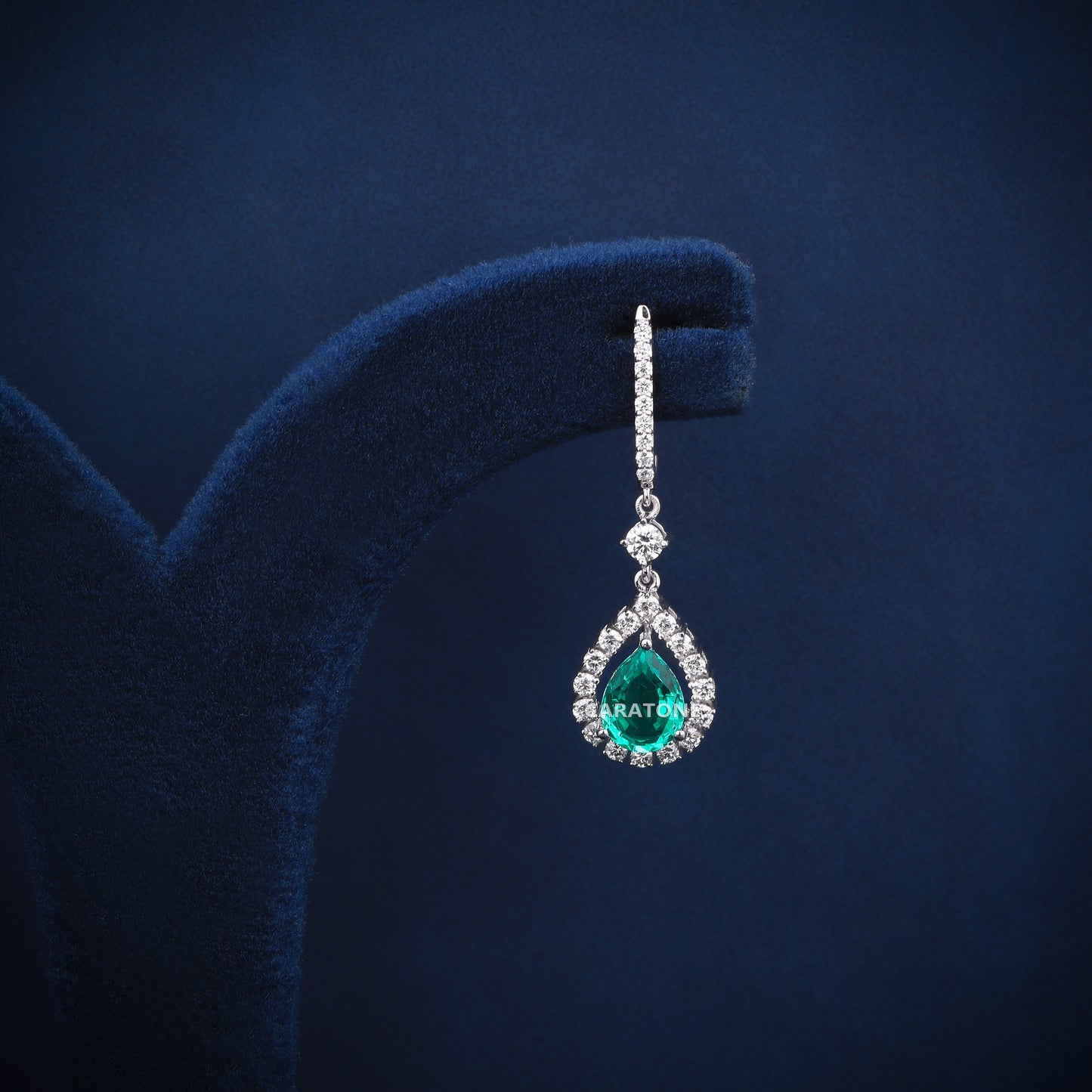 14KT Gold Lab-grown Diamond VVS Clarity Pear-Shaped Drop Earrings