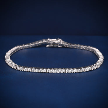 7 inch 3 mm elegant womens tennis bracelet for VVS