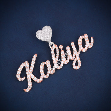 Custom Iced Out Kaliya Name Hip Hop Pendant with Lab Grown Diamonds