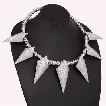 20 inch custom made long nails styled necklace