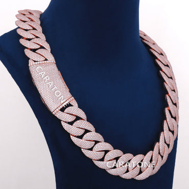 Custom 24 inch 22 mm hip hop cuban chain for men
