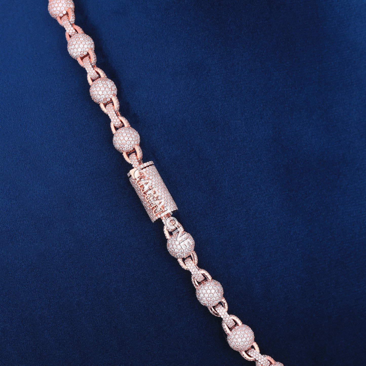 20 inch 7 mm custom made fancy designer chain for unisex VVS clarity def color diamonds