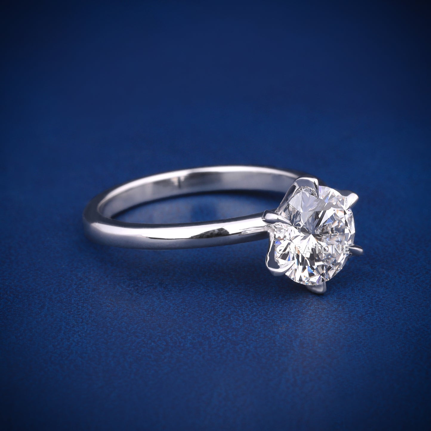 Proposal wedding 1.60CT round vvs diamond ring