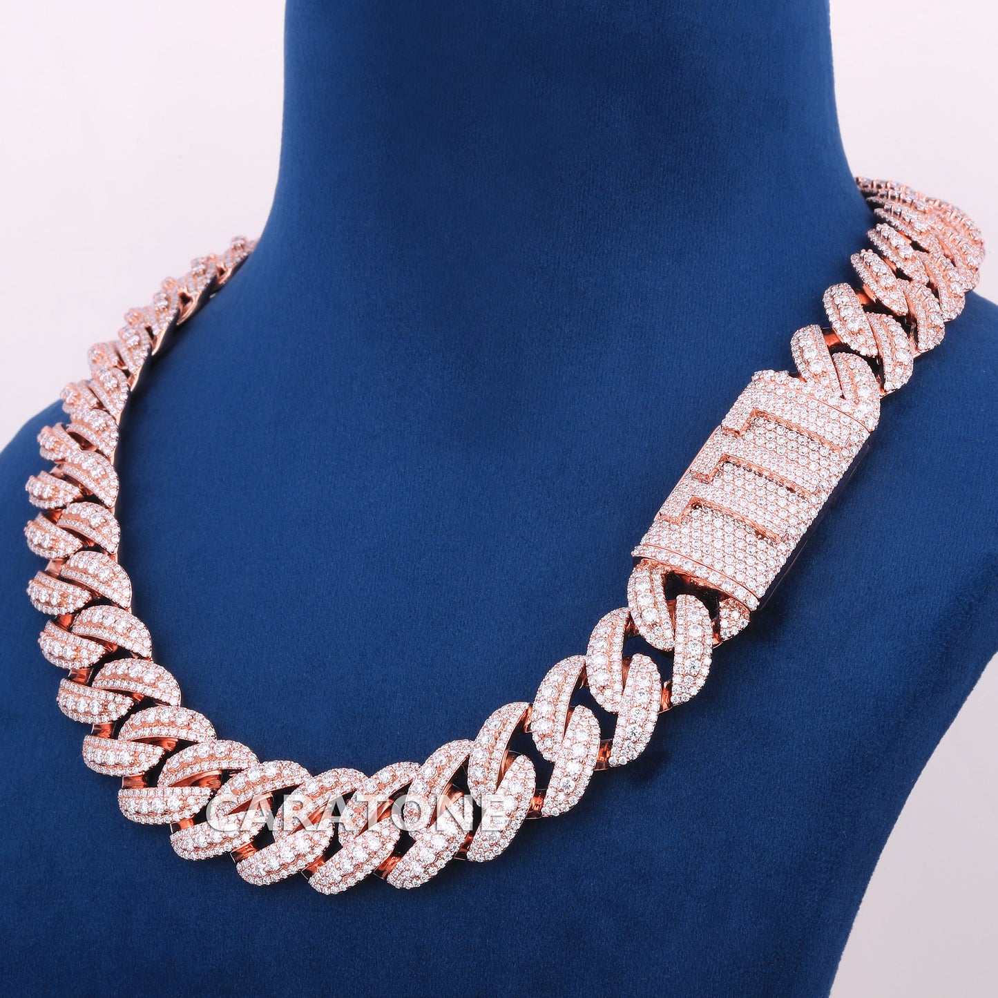 20 Inch 20 MM Custom Hip Hop Cuban Chains For Men