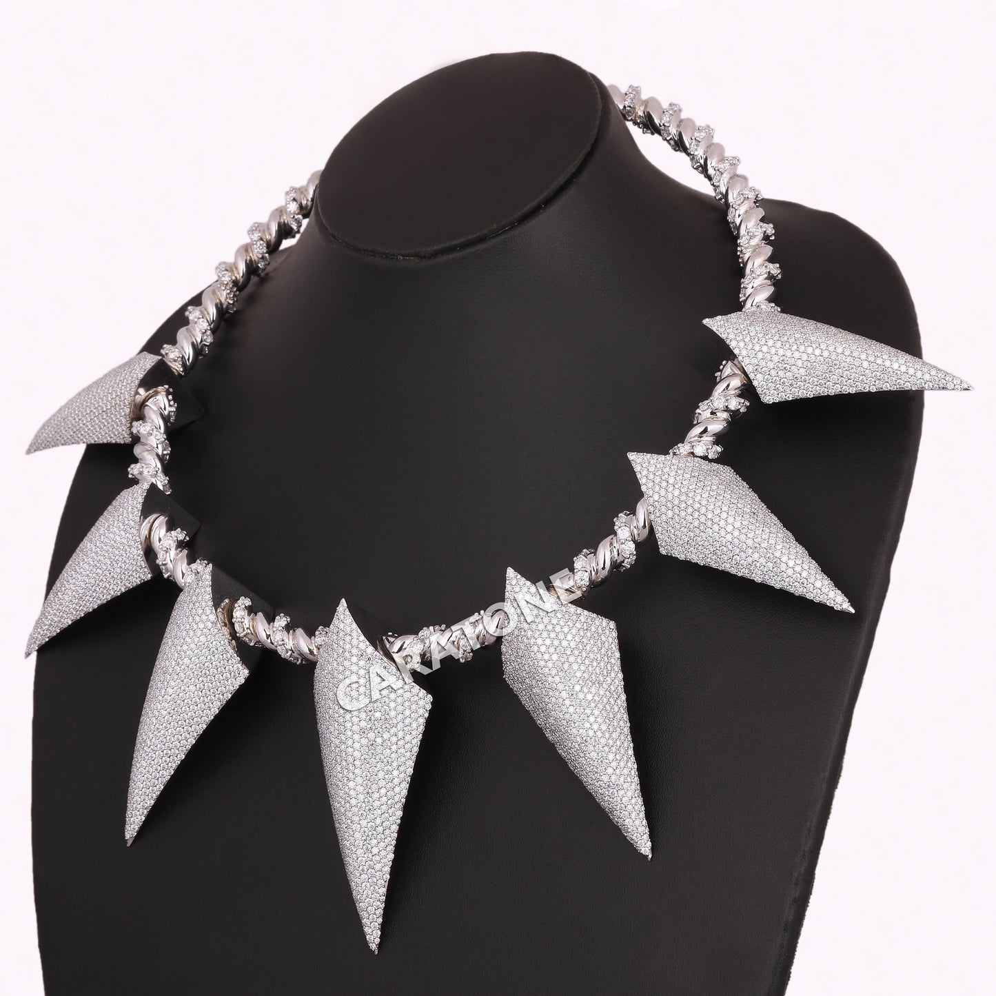 20 inch custom made long nails styled necklace