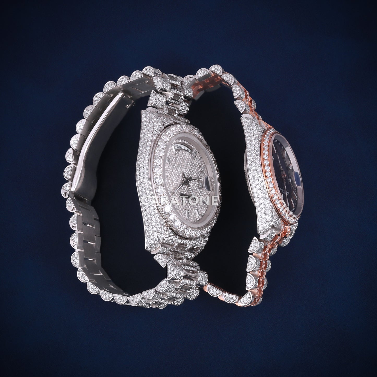 His and hers customized hip hop diamond watch this valentine