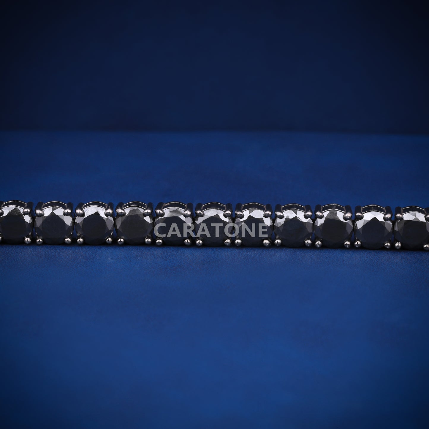 Luxury Mens black diamond tennis bracelet for men this valentine days