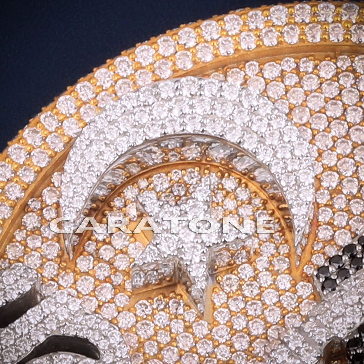 3D Alseem Diamond Pendant with Kaaba Design & Allah Bail Lab Grown Diamonds