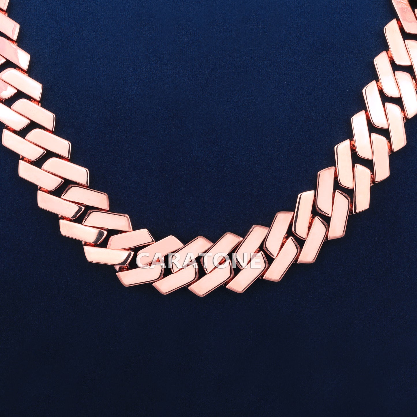 24 inch 18 mm custom made hip hop diamond cuban link chain for men