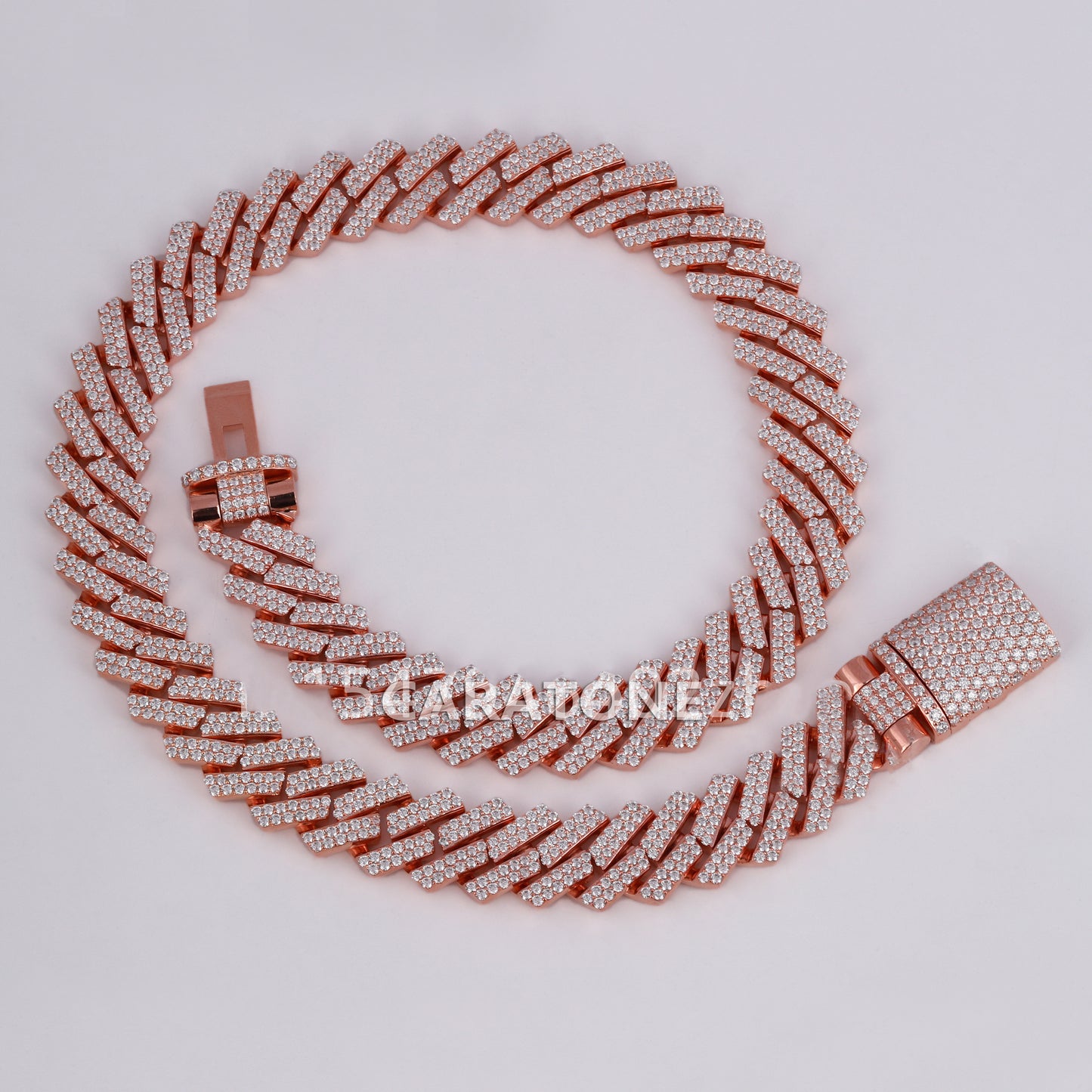 Elegant 20 INCH 18 MM cuban chain for men with 925 sterling silver hip hop jewelry intricated with moissanite diamonds