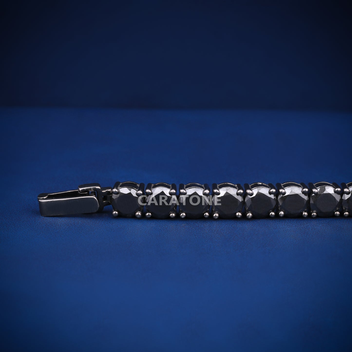 Luxury Mens black diamond tennis bracelet for men this valentine days