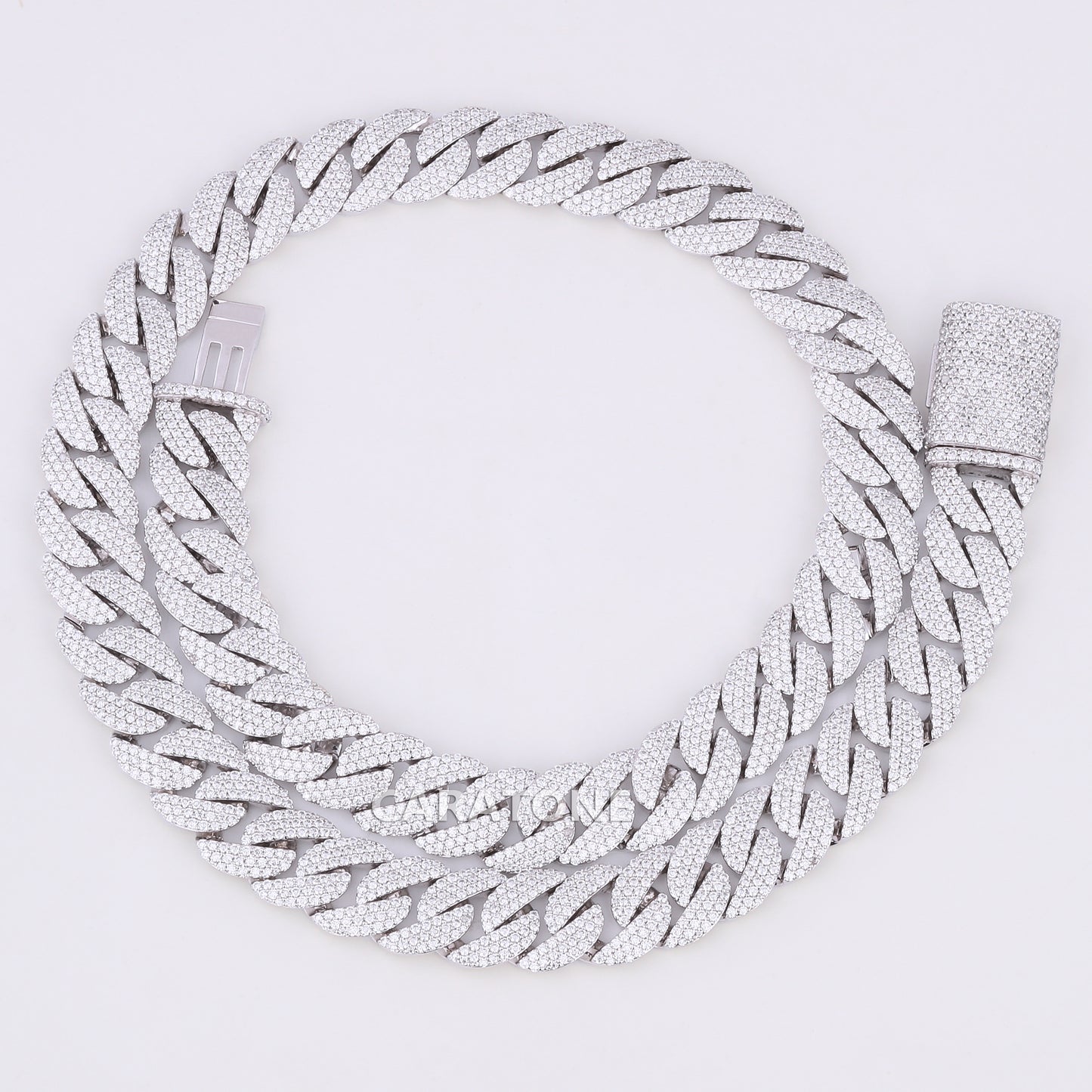 24 inch 22 mm hip hop cuban diamond chain for men d color vvs clarity