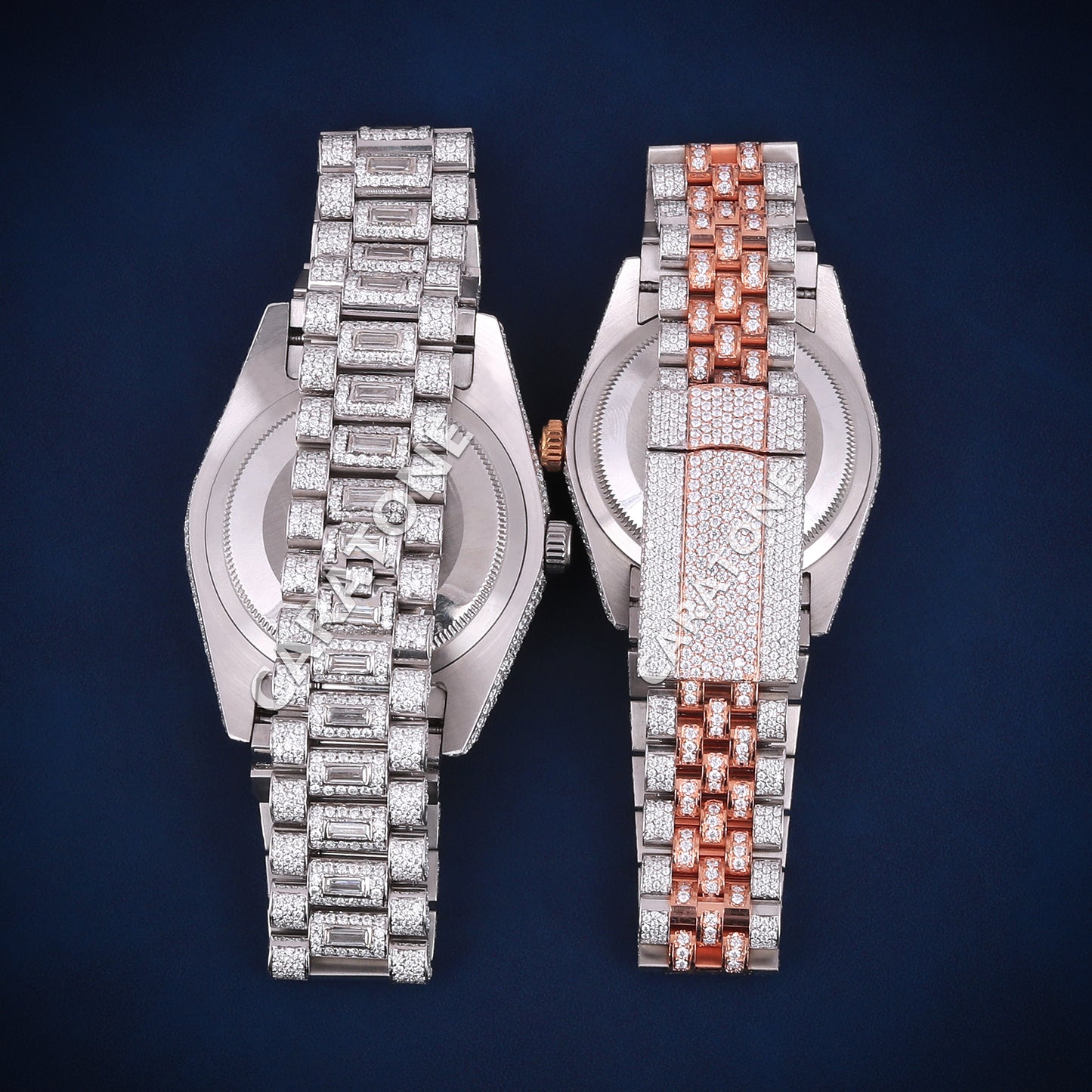 His and hers customized hip hop diamond watch this valentine