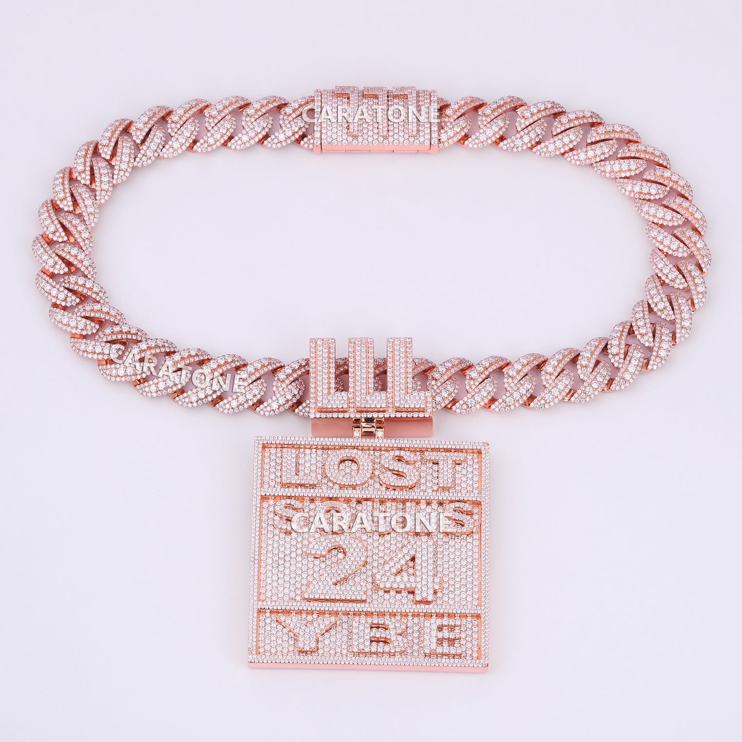 925 Sterling Silver With Lab Diamond Chain And Pendant