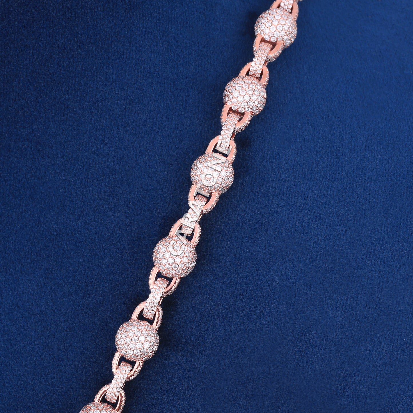 20 inch 7 mm custom made fancy designer chain for unisex VVS clarity def color diamonds