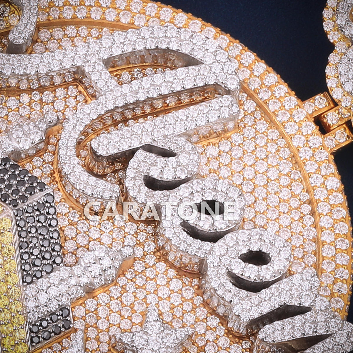 3D Alseem Diamond Pendant with Kaaba Design & Allah Bail Lab Grown Diamonds