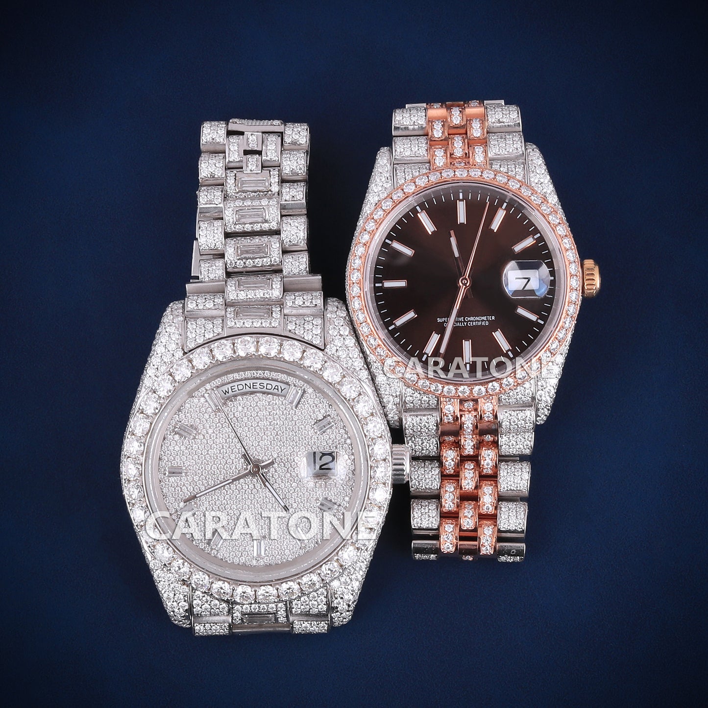 His and hers customized hip hop diamond watch this valentine