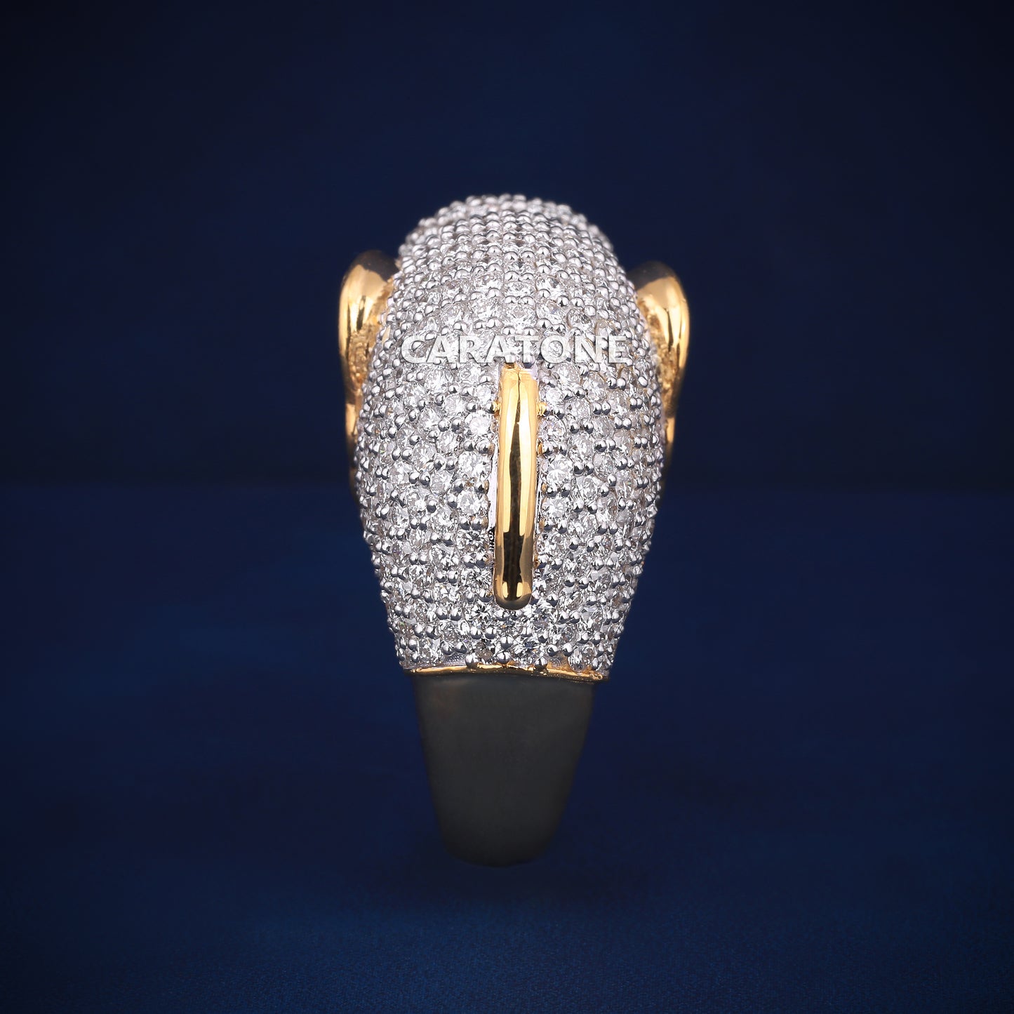 Custom made elephant head ring for men women Vvs clarity diamond