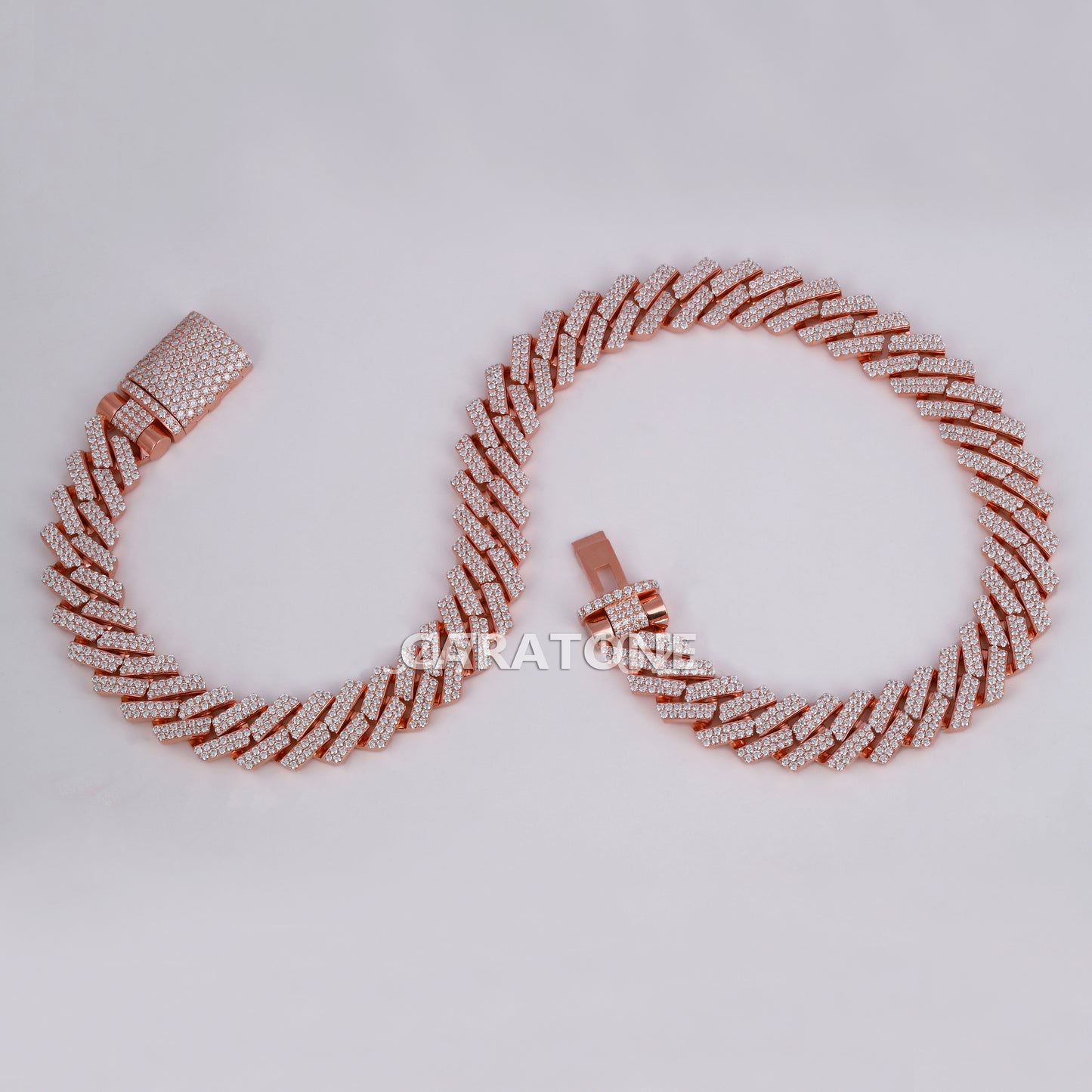 Elegant 20 INCH 18 MM cuban chain for men with 925 sterling silver hip hop jewelry intricated with moissanite diamonds