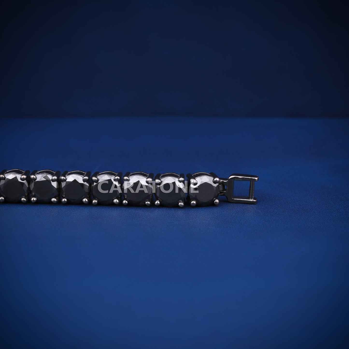 Luxury Mens black diamond tennis bracelet for men this valentine days