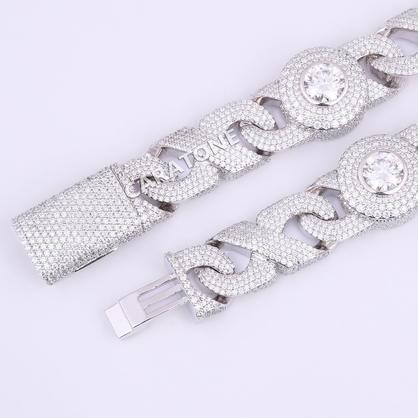 25 INCH 20 MM Infinity style diamond custom chains hip hop pass diamond tester jewelry