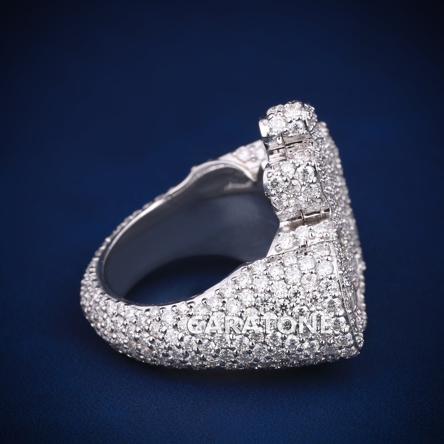 Allah named hip hop diamond ring D Color Vvs clarity
