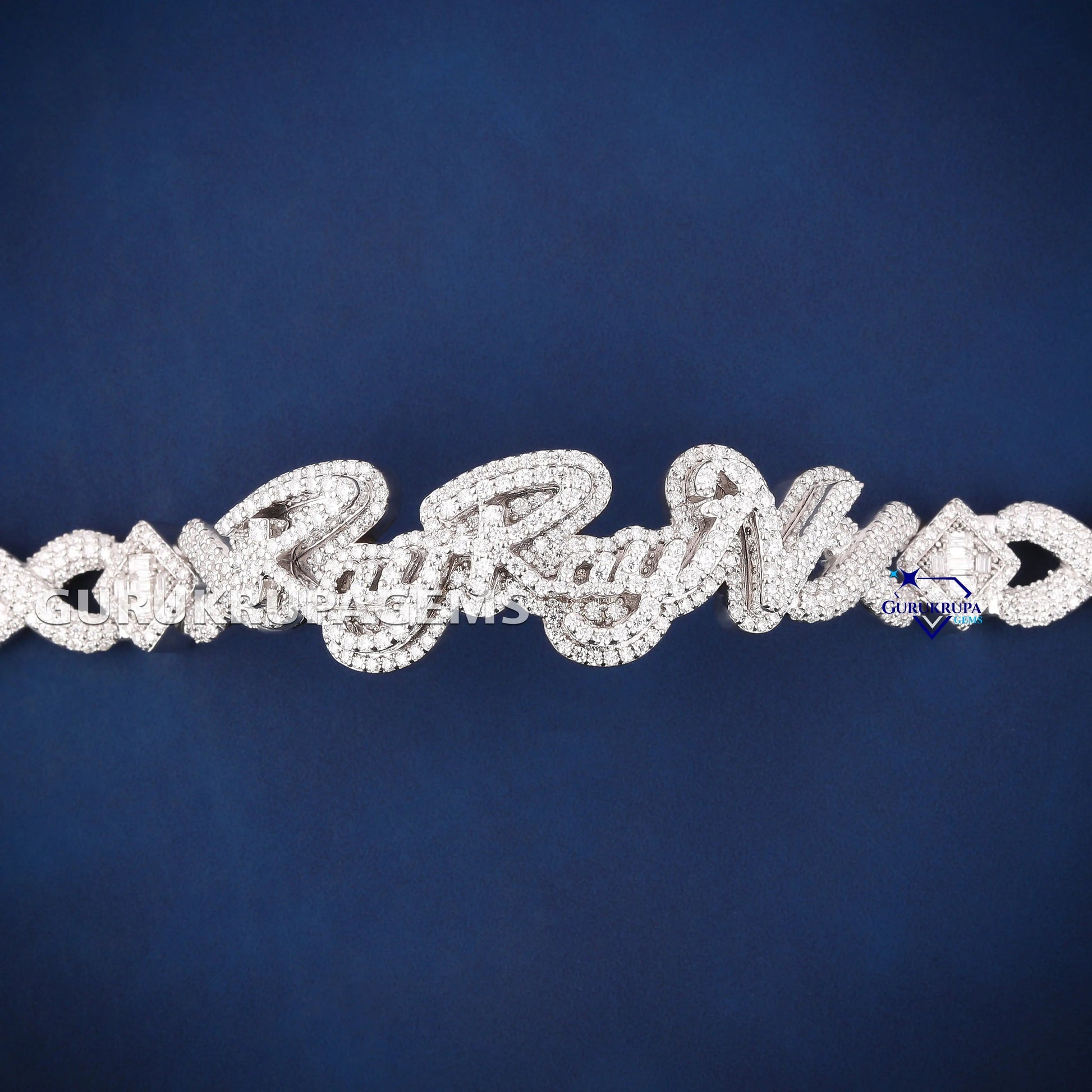 9 inch 15 mm custom bracelet vvs diamond clarity mens accessory Gurukrupa-Gems