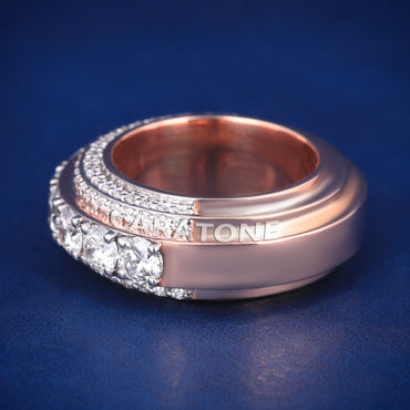 Charm and Trending Festive Wear 14kt Rose Gold with Lab-Grown Diamond VVS Clarity Band