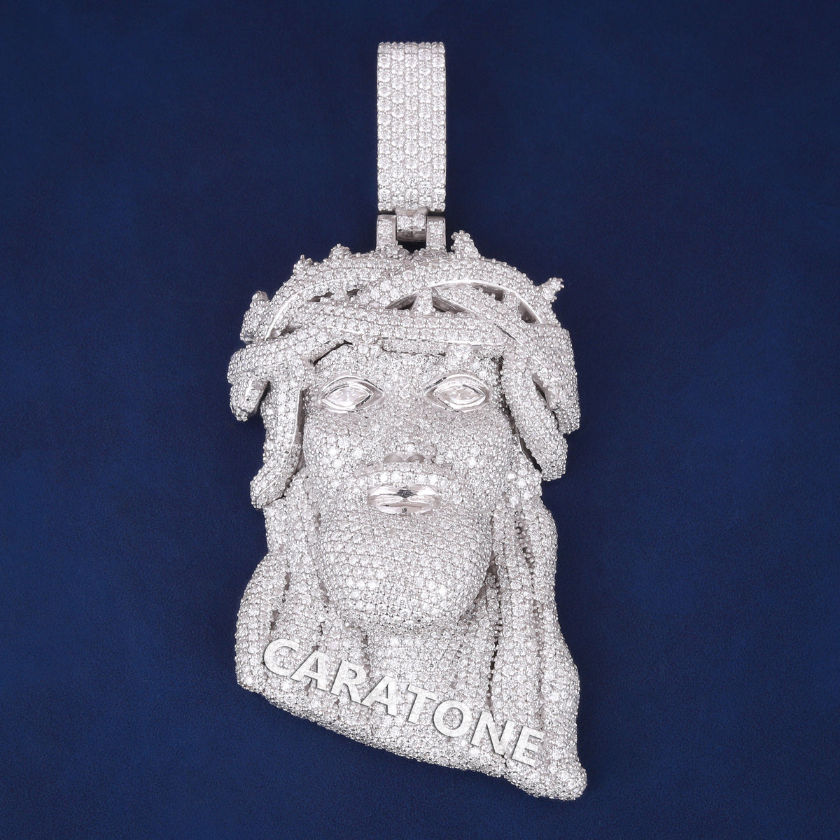 Custom Iced Out 3D Portrait Hip Hop Pendant with Lab Grown Diamonds