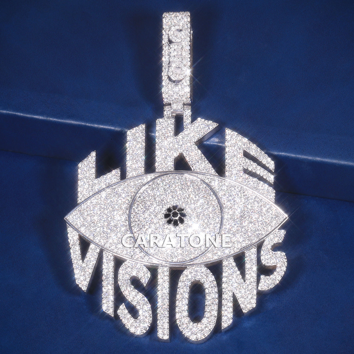 Custom Iced Out Like Visions Hip Hop Pendant with Lab Grown Diamonds
