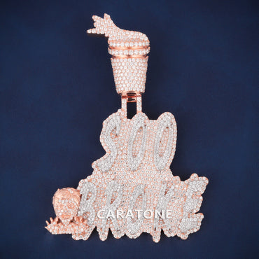 Custom Iced Out 300 Babies Hip Hop Pendant with Lab Grown Diamonds