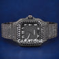 Fully Black diamonds Buss down hip hop branded watch  D VVS clarity diamonds tester pass