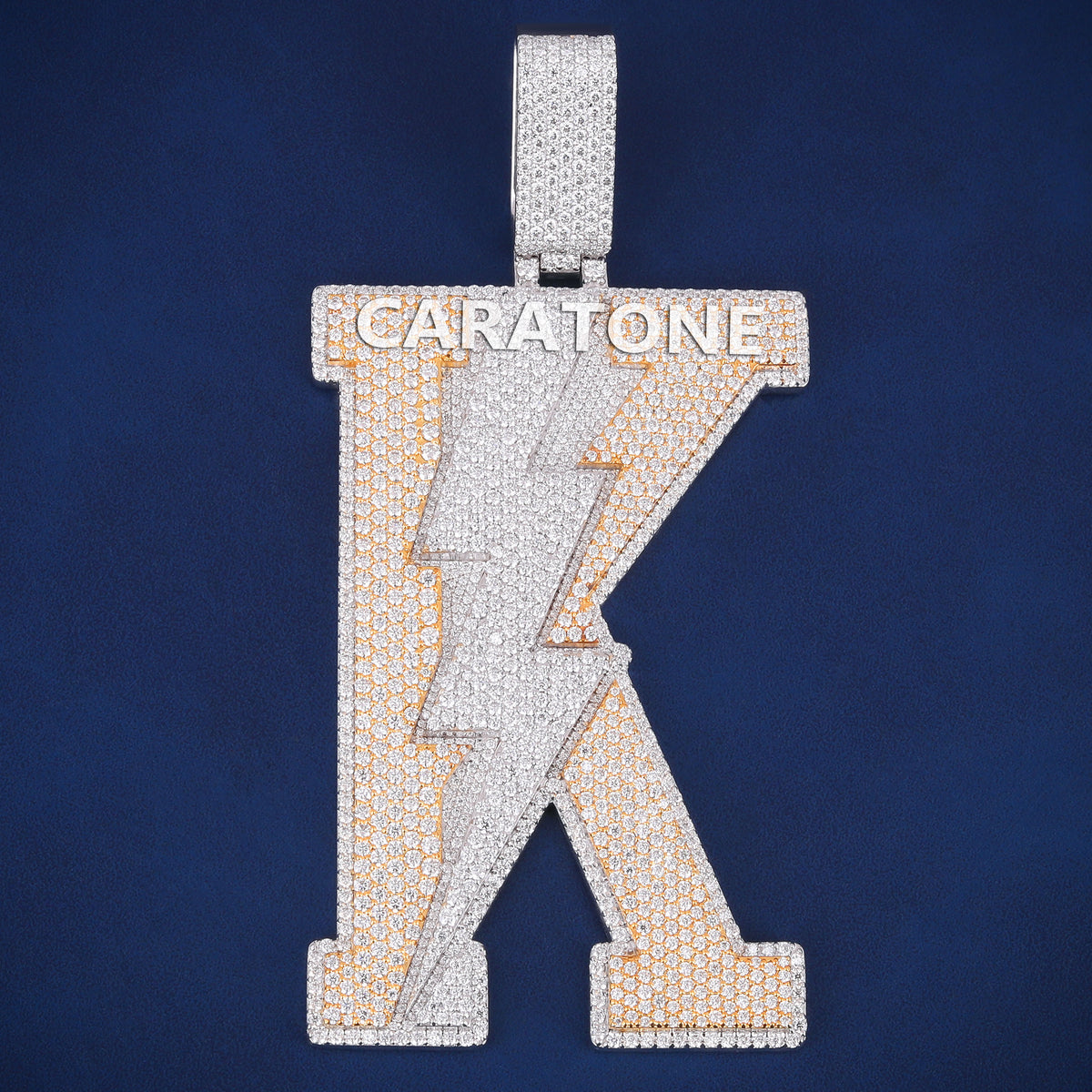 Custom Iced Out K Letter Hip Hop Pendant with Lab Grown Diamonds