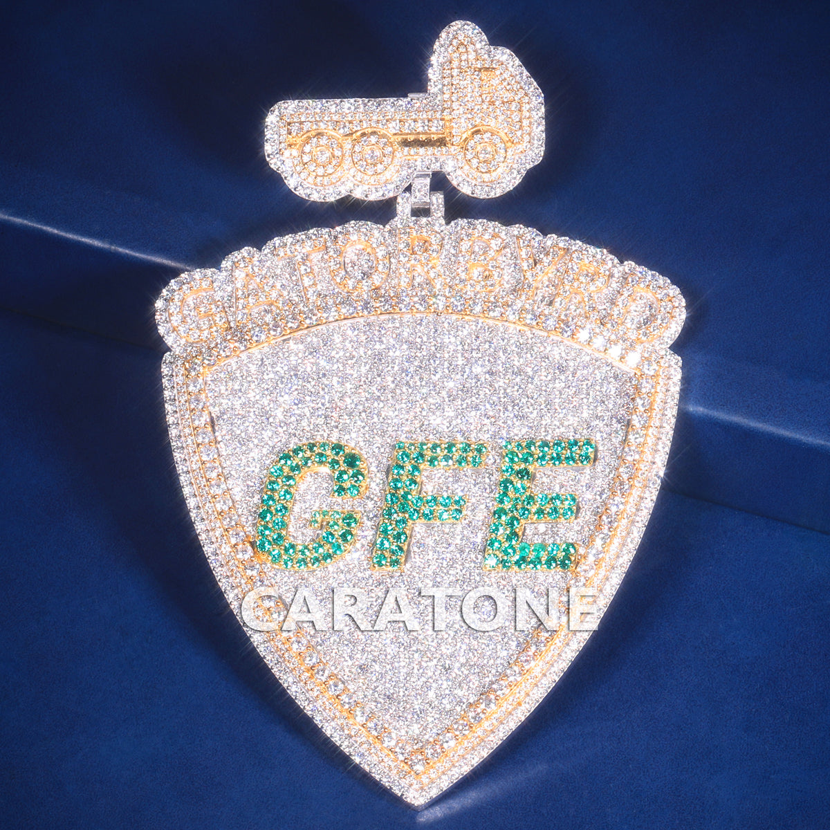 Custom Hip Hop CFE Pendant with 3D Glory Boyz Lettering and Truck Design
