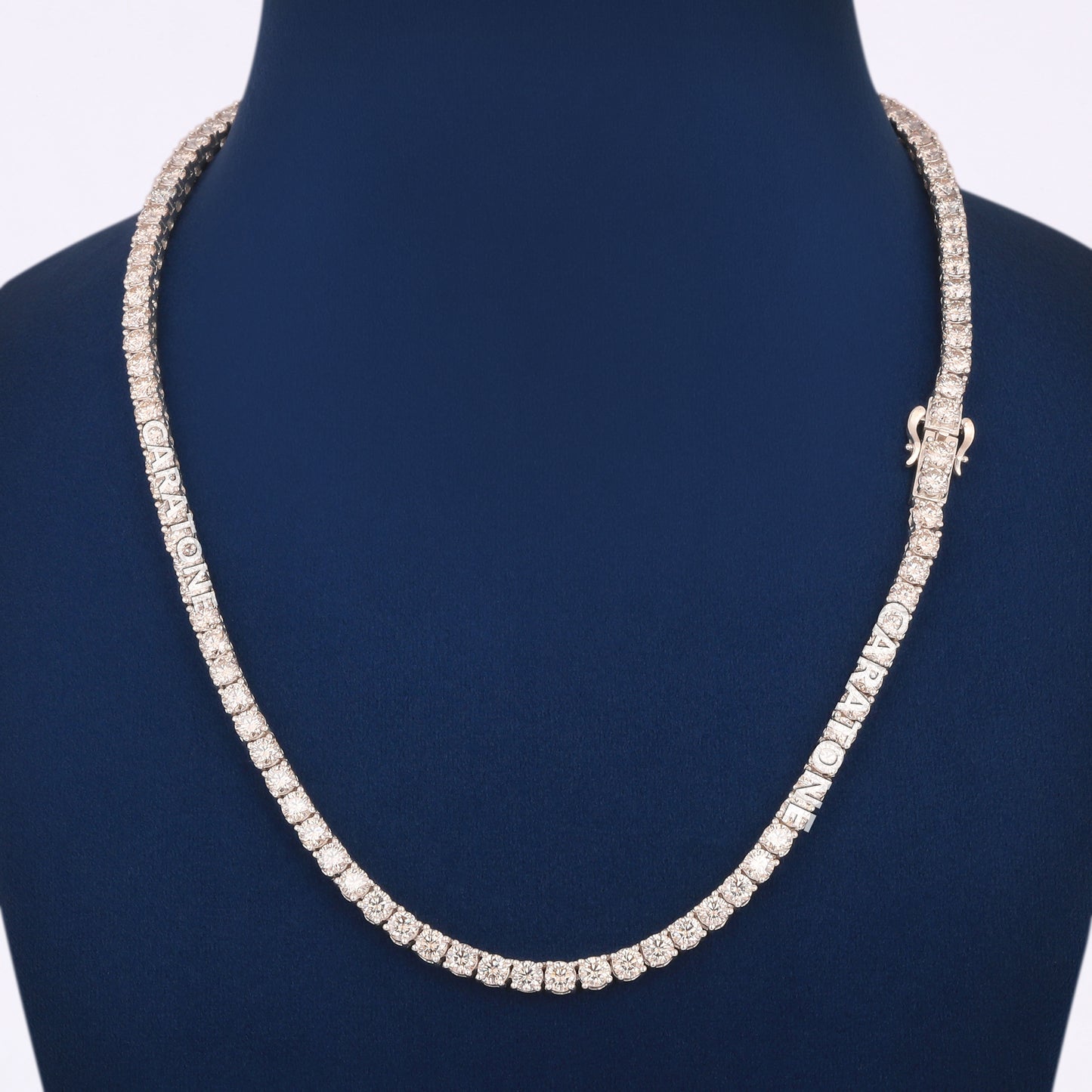 18 Inch 4mm Tennis Diamond Chain Necklace White Gold Iced Out New Chains Collection