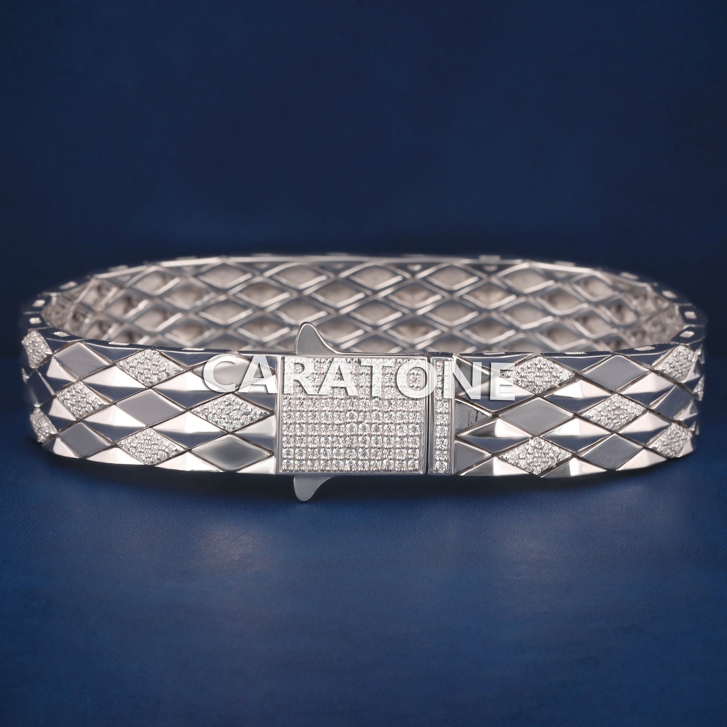 Buy 925 Sterling Silver Italian Bracelet with Iced Out VVS Diamond Luxury Bracelets