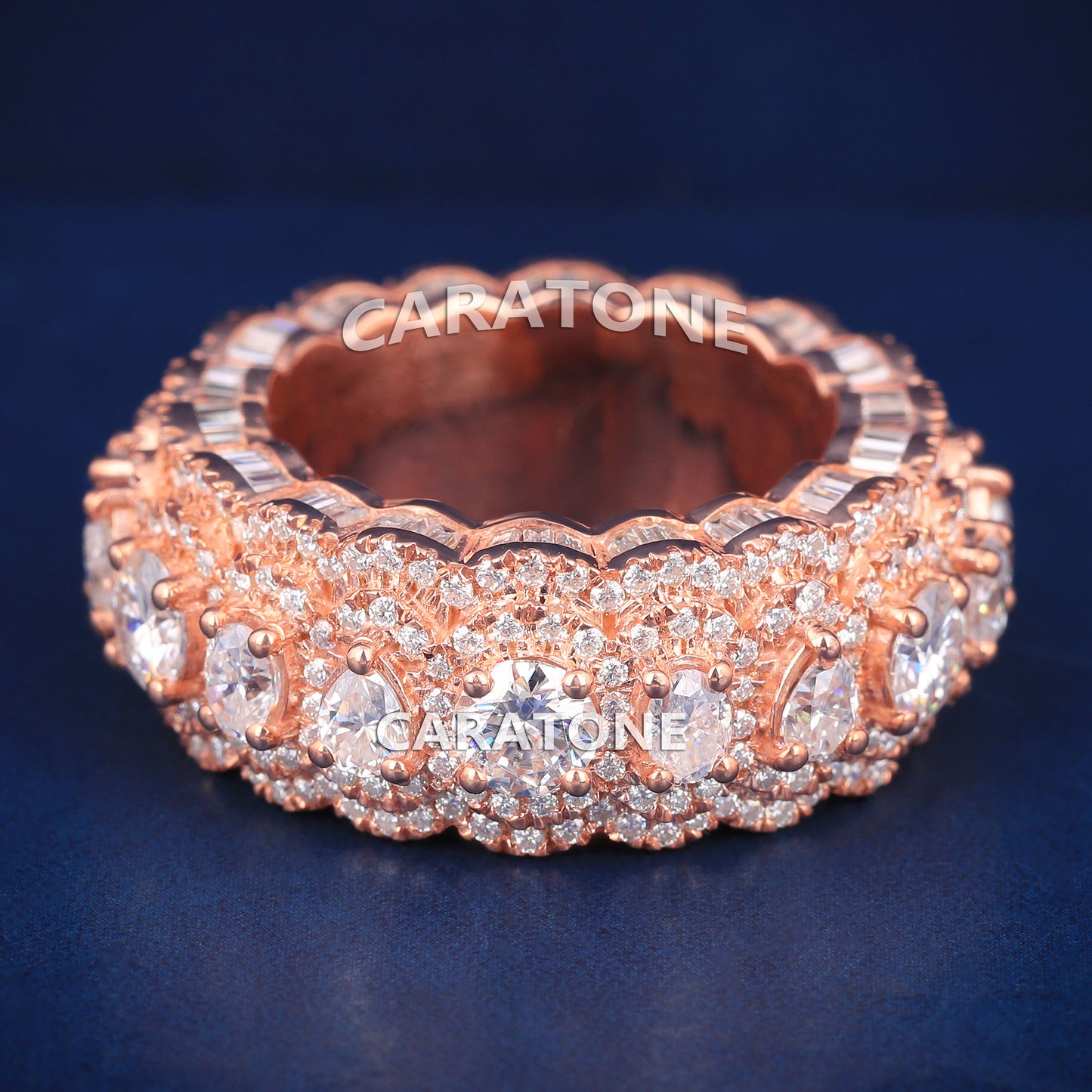 14kt Gold with Lab-Grown Diamond VVS Clarity Bridal Diamond Band