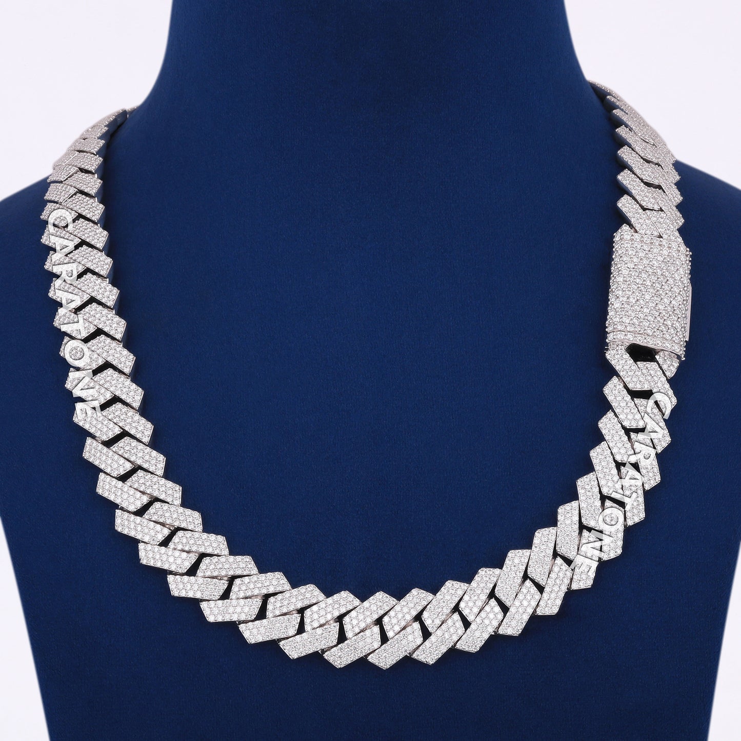 Customize Hip Hop Chains 22 inch 16mm Silver VVS Diamond Most Expensive Gold Chain in the World