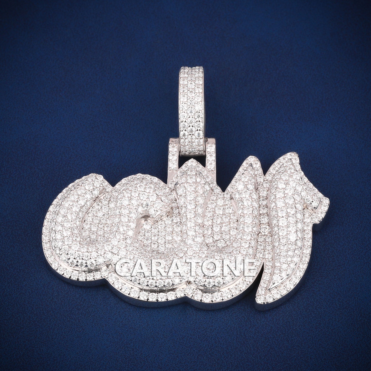 Custom arabic hip hop diamond 14kt lab pendant d vvs