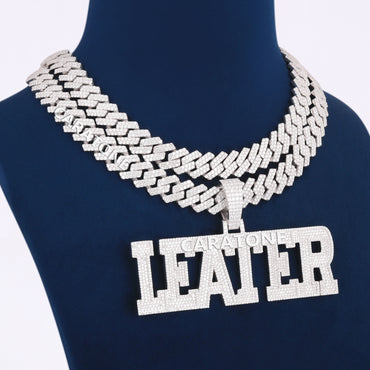 Unique Style Chain With Letter Pendant In 925 Sterling Silver