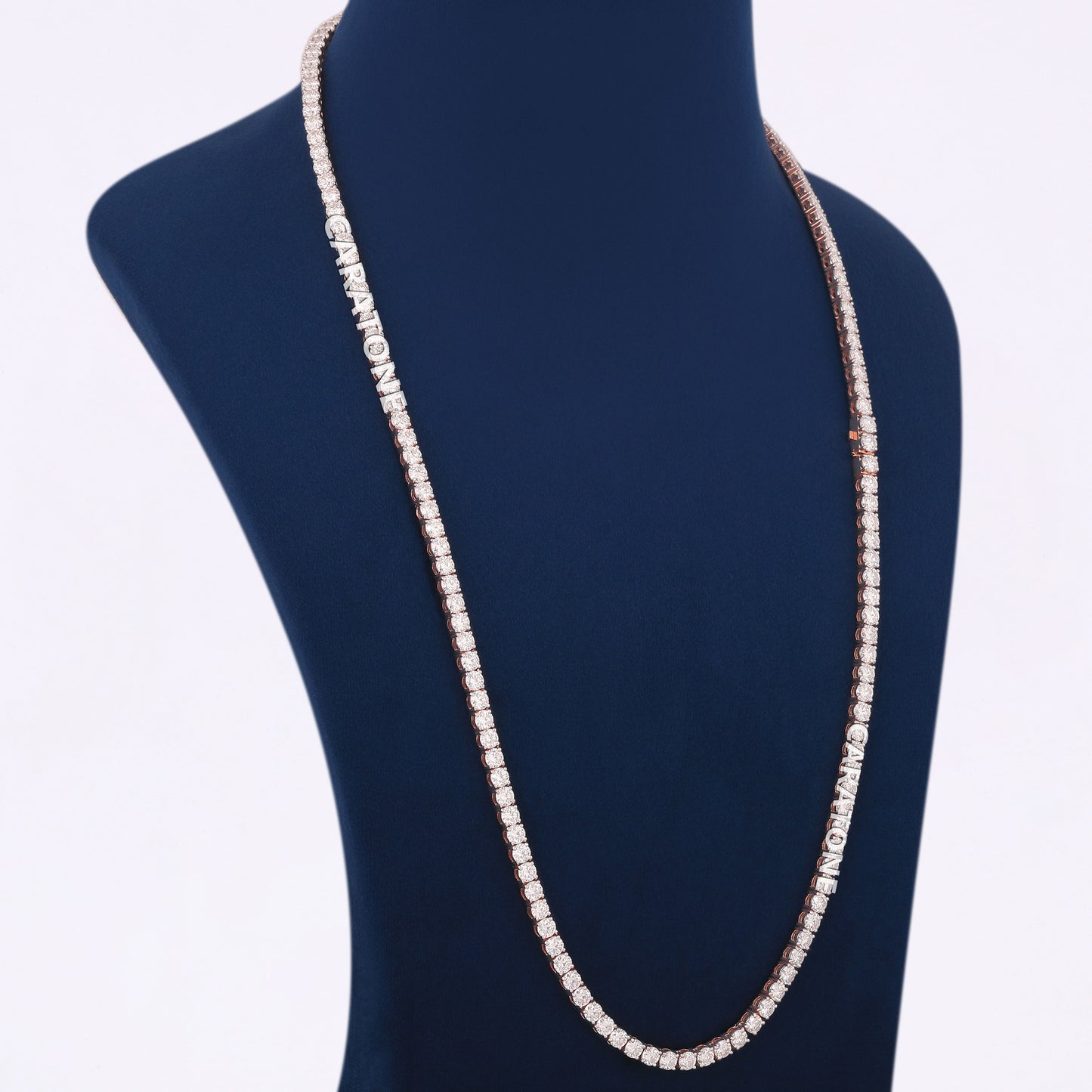 Luxury 24 Inch 4mm Diamond Tennis Chain Necklace with Full Iced Out Shine for Men and Women