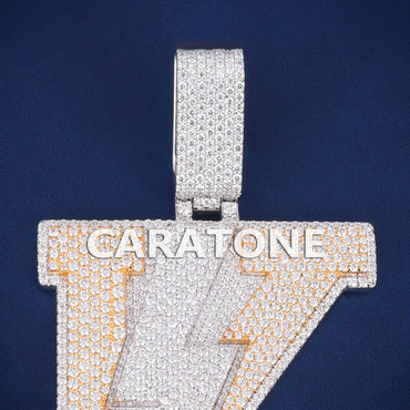 Custom Iced Out K Letter Hip Hop Pendant with Lab Grown Diamonds