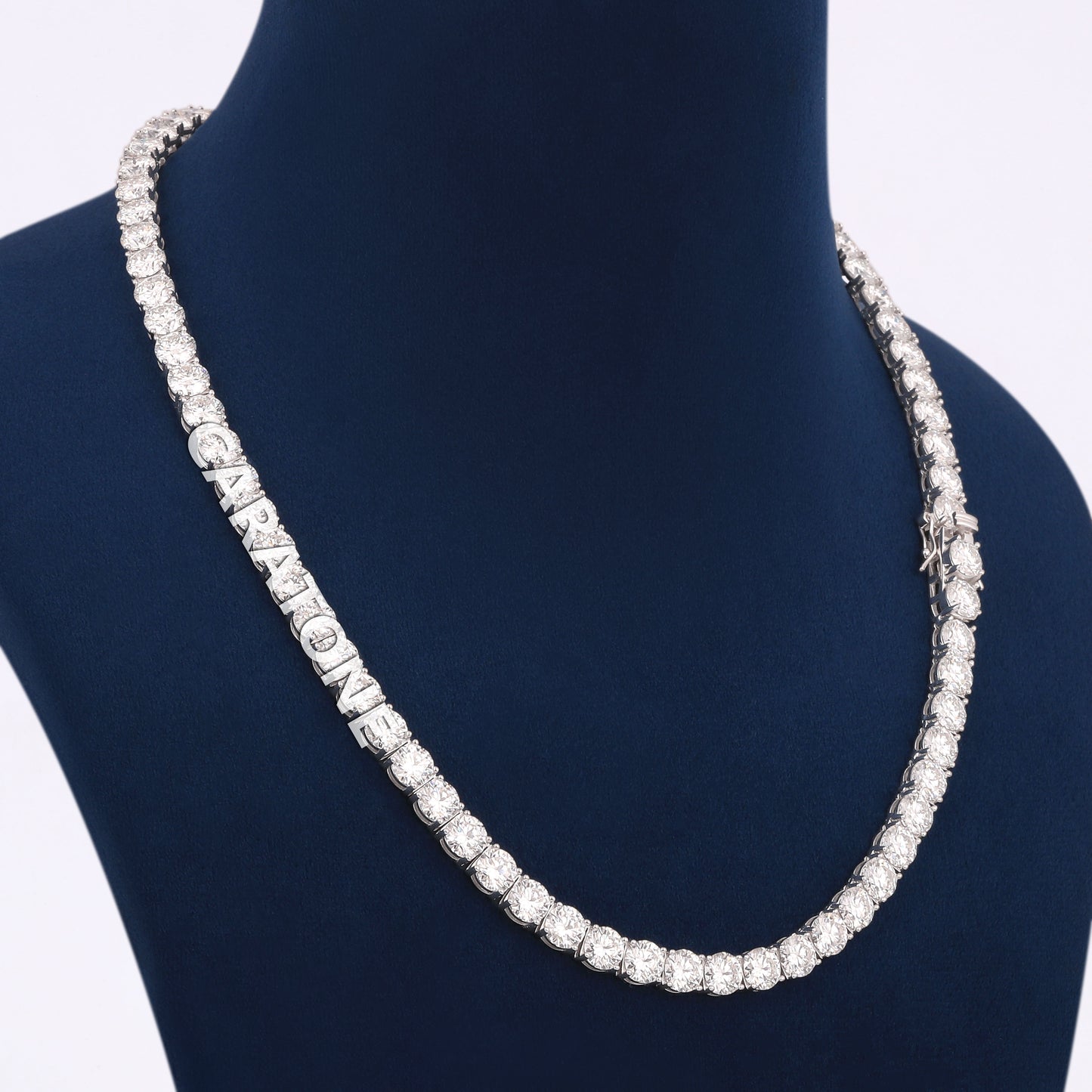 6 mm 18 inch tennis diamond chain for women